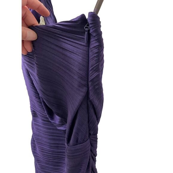 Halston Heritage Purple Cocktail Dress - Picture 7 of 8